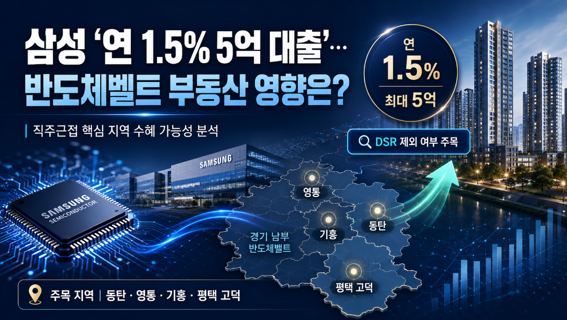 삼성發 초저금리 주택대출, 경기 남부 부동산 시장의 새 변수 되나