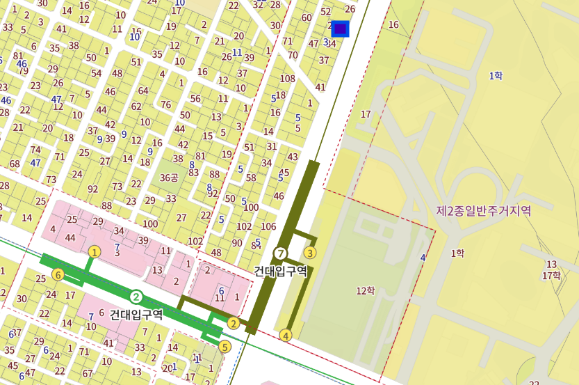 건대입구역 4분 거리 | 공실 ZERO 상가건물 | 55억