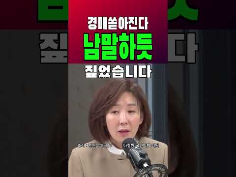 [영상뉴스] 나경원 의원 「얼마나 피눈물 나는 얘기입니까」 #나경원 #이재명 #부동산