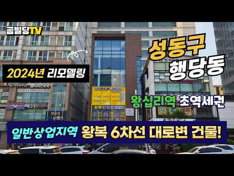 [영상뉴스] 서울 건물 매매 왕십리역 초역세권 대로변 빌딩 (70775)