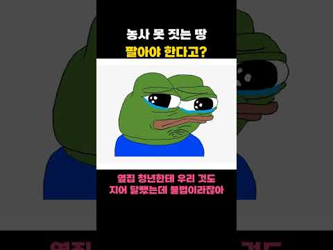[영상뉴스] 농사 못 짓는 땅 · 팔아야 한다고? #이슈 #부동산 #농지 #농지전수조사 #농지은행