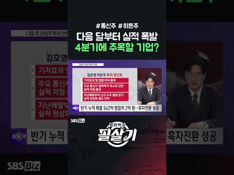 [영상뉴스] [필살기] 다음 달부터 실적 폭발, 4분기에 주목할 기업?